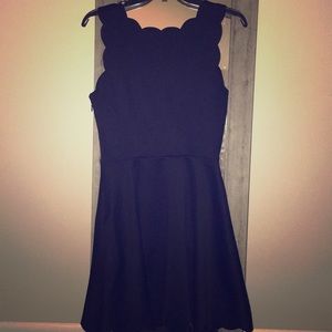 Black mini dress